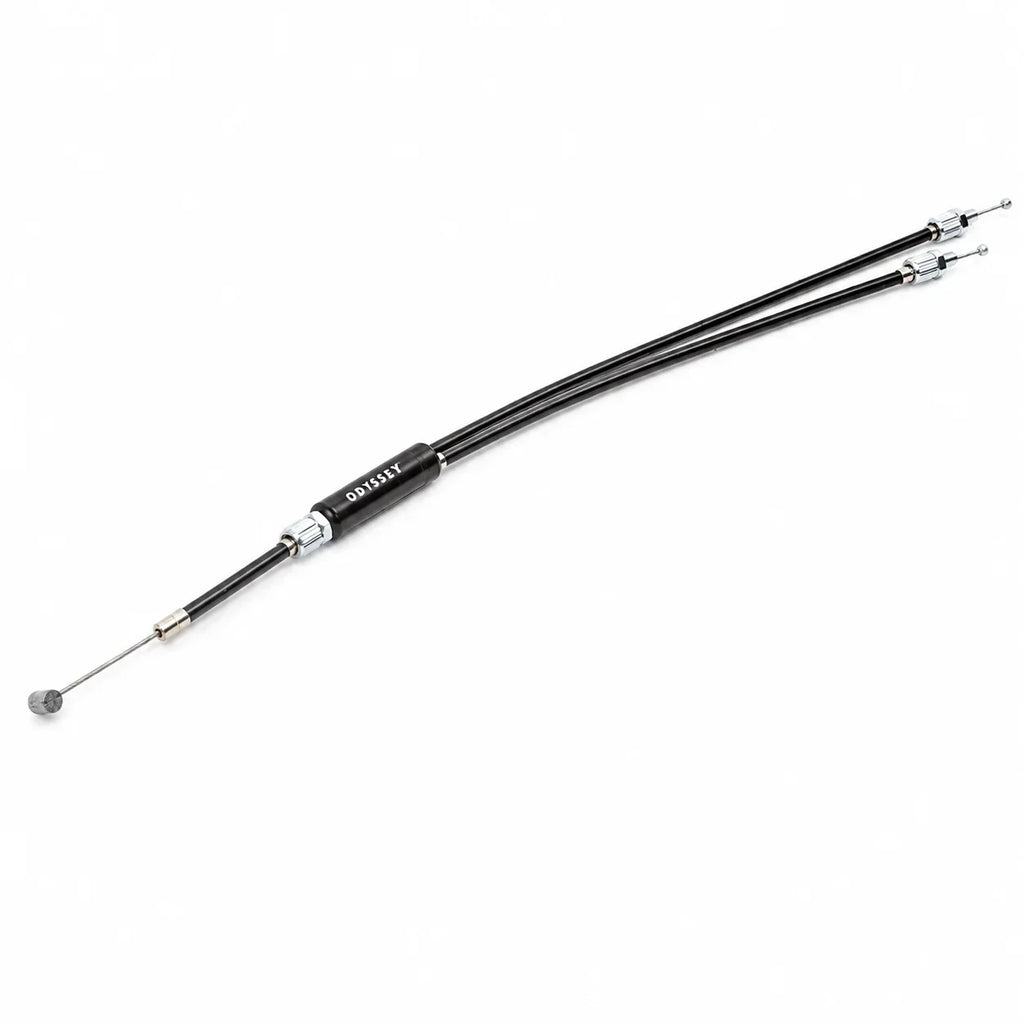 Câbles de frein BMX Odyssey noirs avec embouts métalliques, accessoires vélo tout terrain