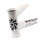Matte white BMX bike frame with black graphic and bold FEDERAL logo detail