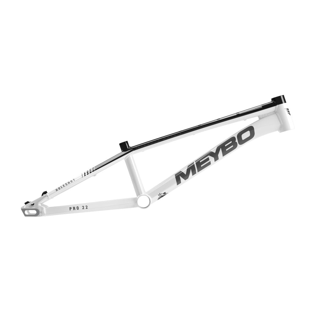 Cadre Meybo Holeshot 2025 - White/Black/Grey, vue 3