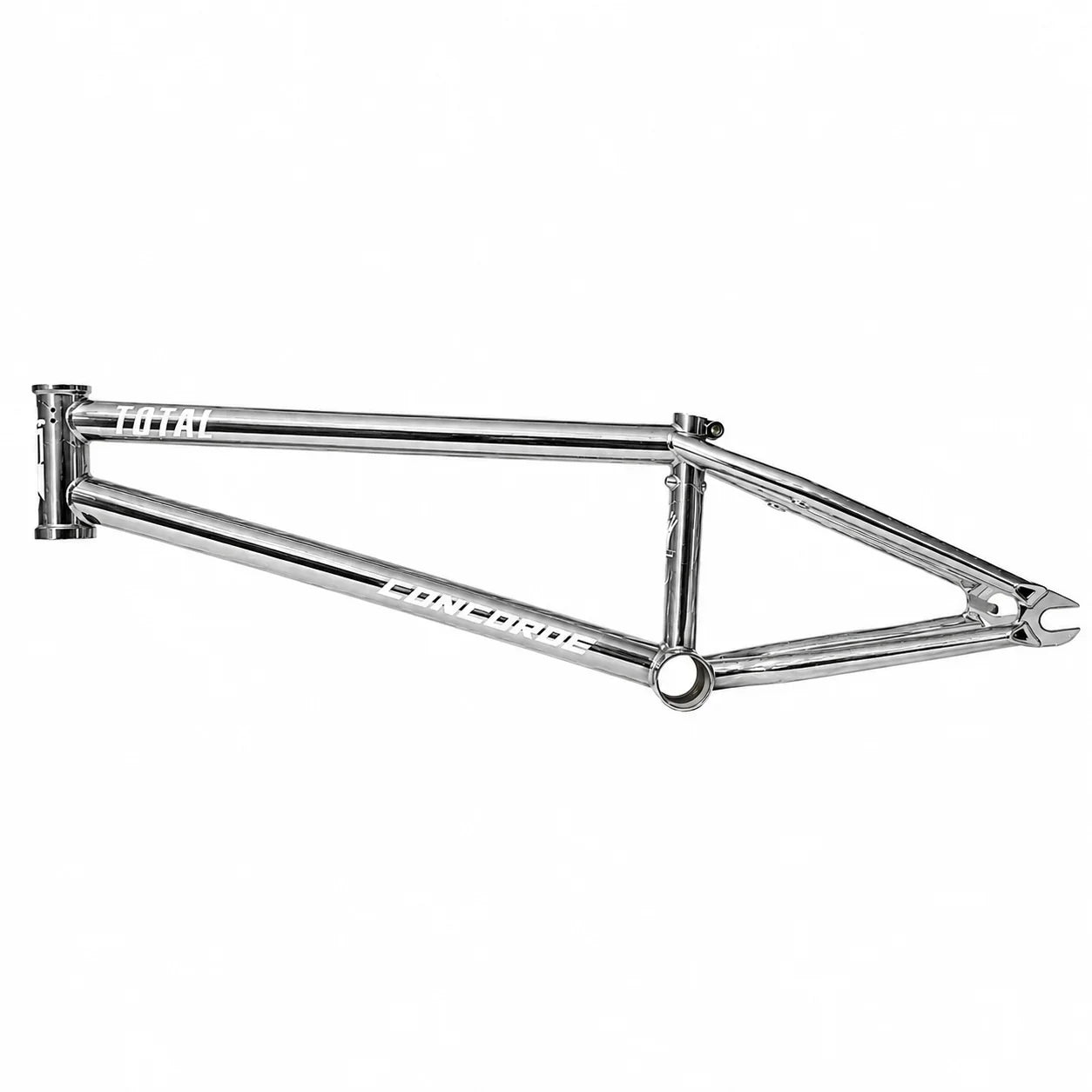 Cadre BMX chromé Total Concorde, design robuste pour tricks et freestyle