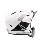 Casque de BMX blanc et noir Evolue avec visière