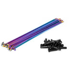Rayons de vélo BMX multicolores avec embouts noirs