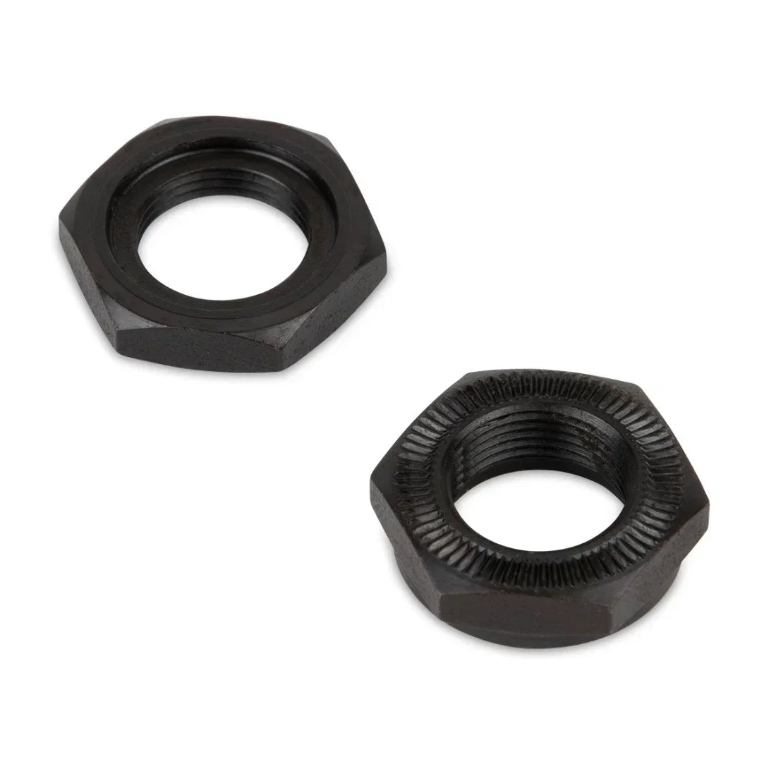 Écrous hexagonaux noirs pour pièces BMX, robustes et précis