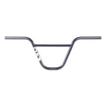Guidon BMX noir avec logo blanc, design robuste pour freestyle et tricks