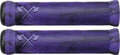 Poignées BMX violettes avec motif croisé et texture antidérapante