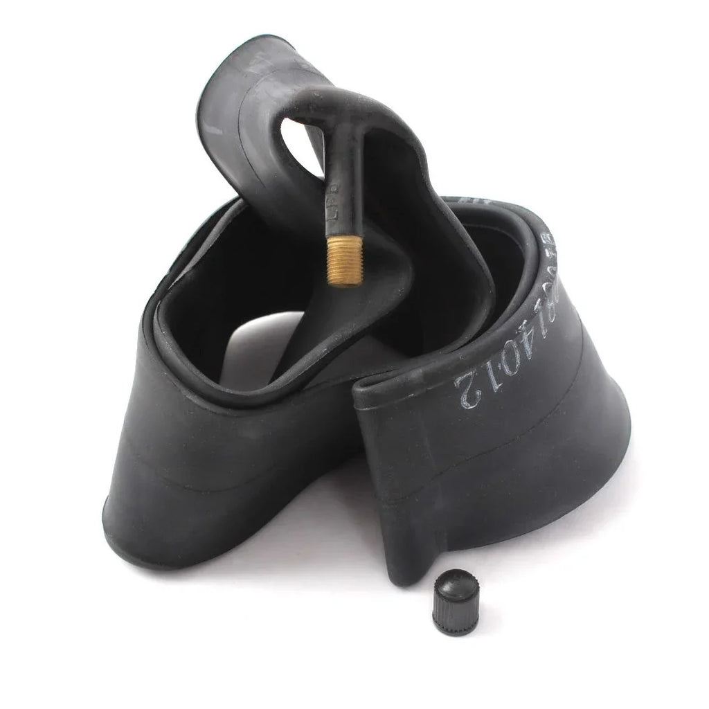 Chambre à air BMX noire avec valve et bouchon, compatible pneus 12 pouces