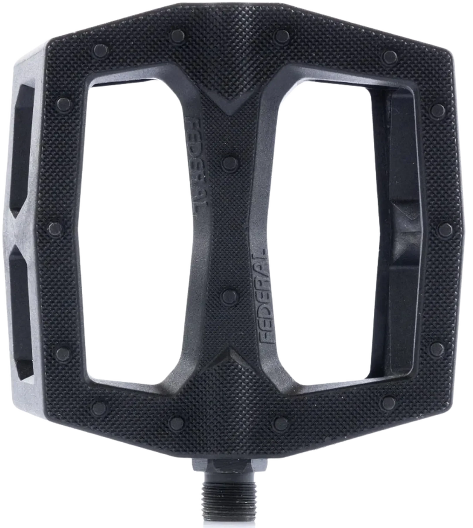 Pedal BMX noir Federal avec surface texturée et design robuste pour freestyle