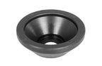 Black BMX rear hub guard for wheel protection and grinding applications