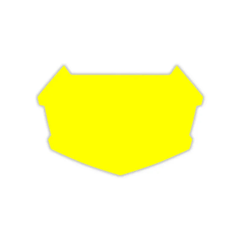 Sticker jaune vif pour BMX, forme géométrique, design moderne