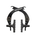 Odyssey Evo 2.5 BMX U-brake set in black with brake pads on white background
