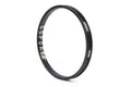 Black BMX bike rim with GSPORT logo, lightweight aluminum, isolated on white background