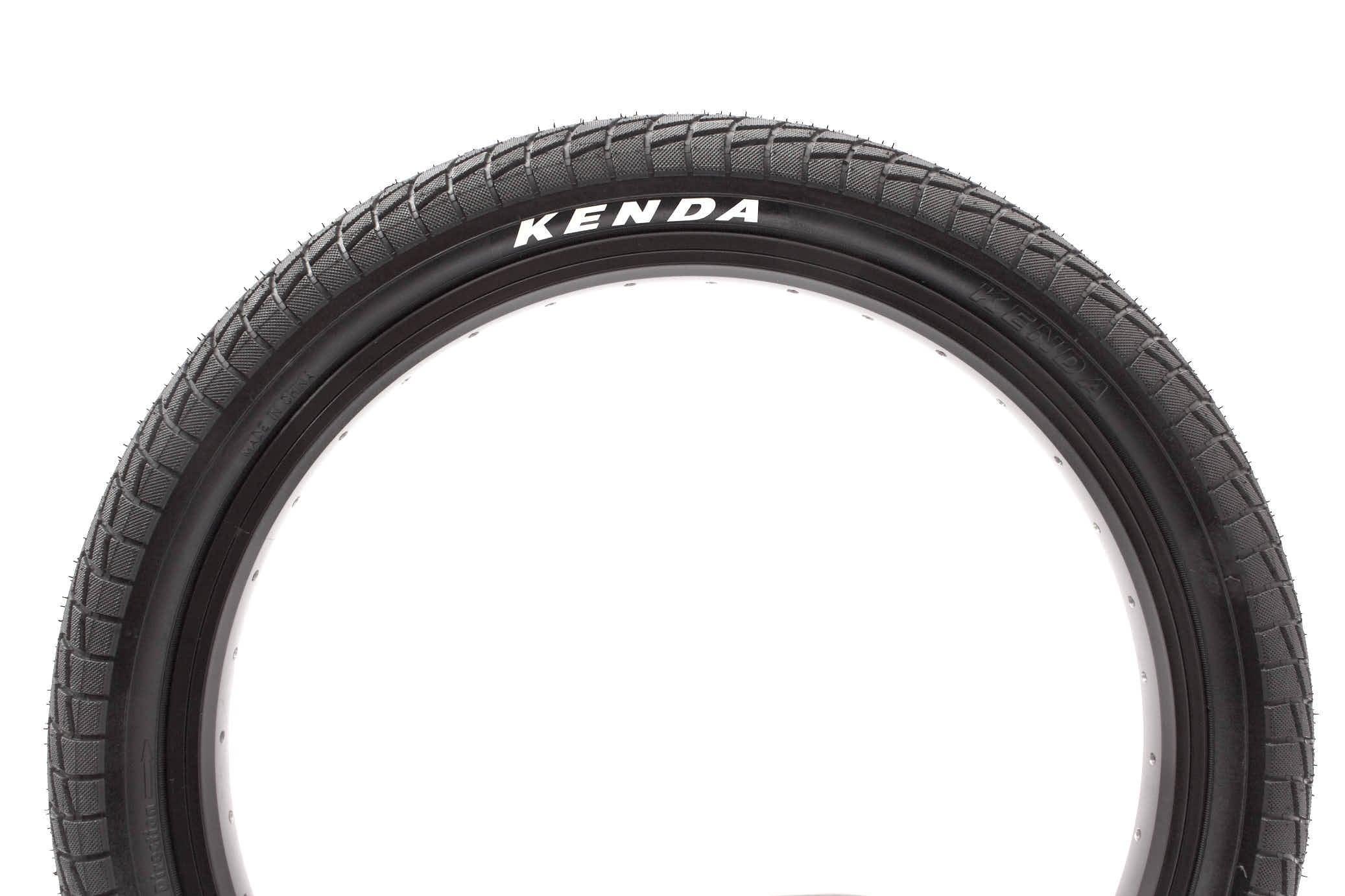 Pneu BMX Kenda noir avec crampons, idéal pour vélo de rue et tricks
