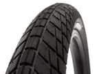 Pneu BMX noir avec crampons en losange pour adhérence optimale sur route et terrain