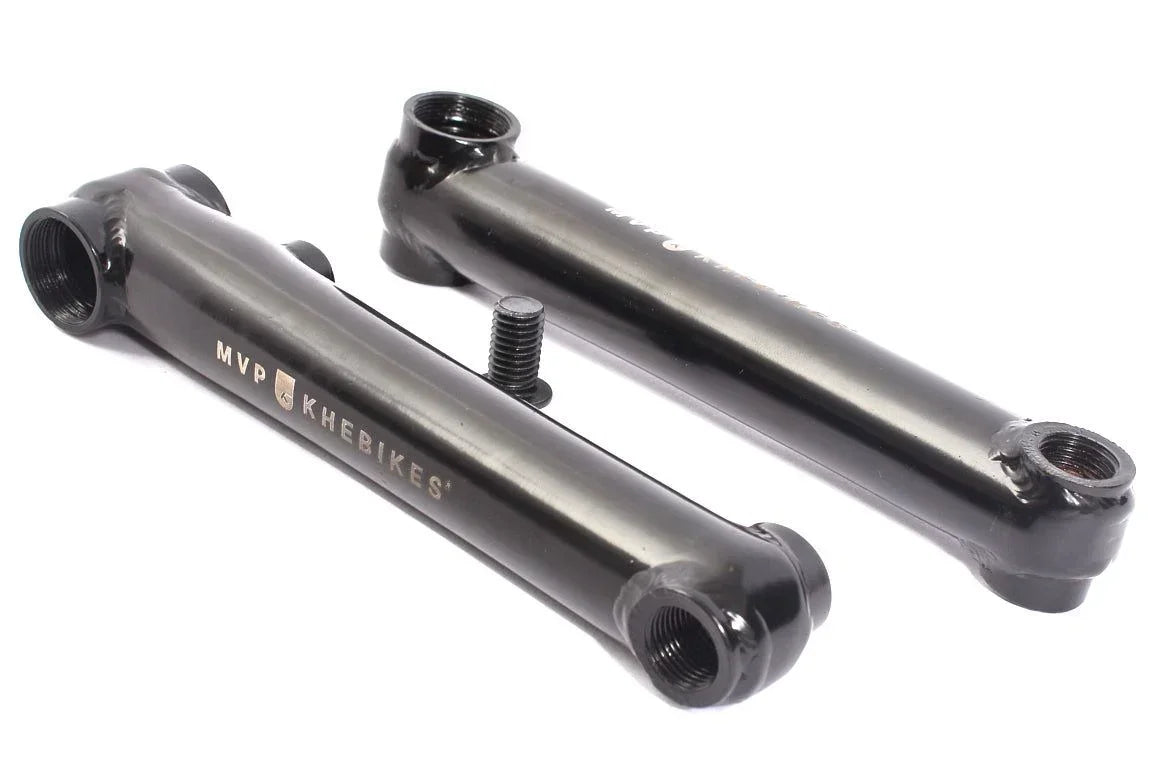 pédalier BMX noires MVP Khebikes sur fond blanc