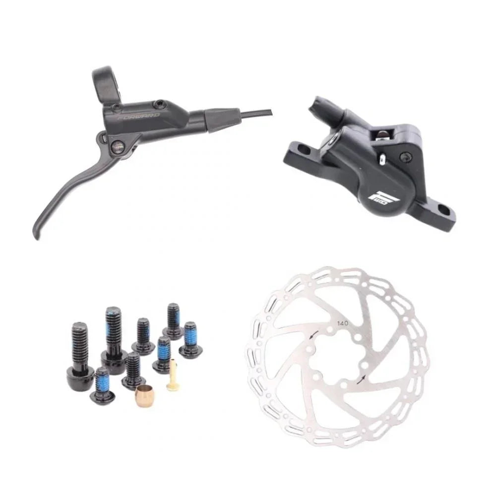 Kit frein à disque hydraulique BMX avec levier, étrier, disque 140mm et vis