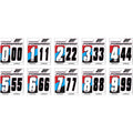 KIT DE NUMÉROS DE PLAQUE FORWARD BLANC - RACE 