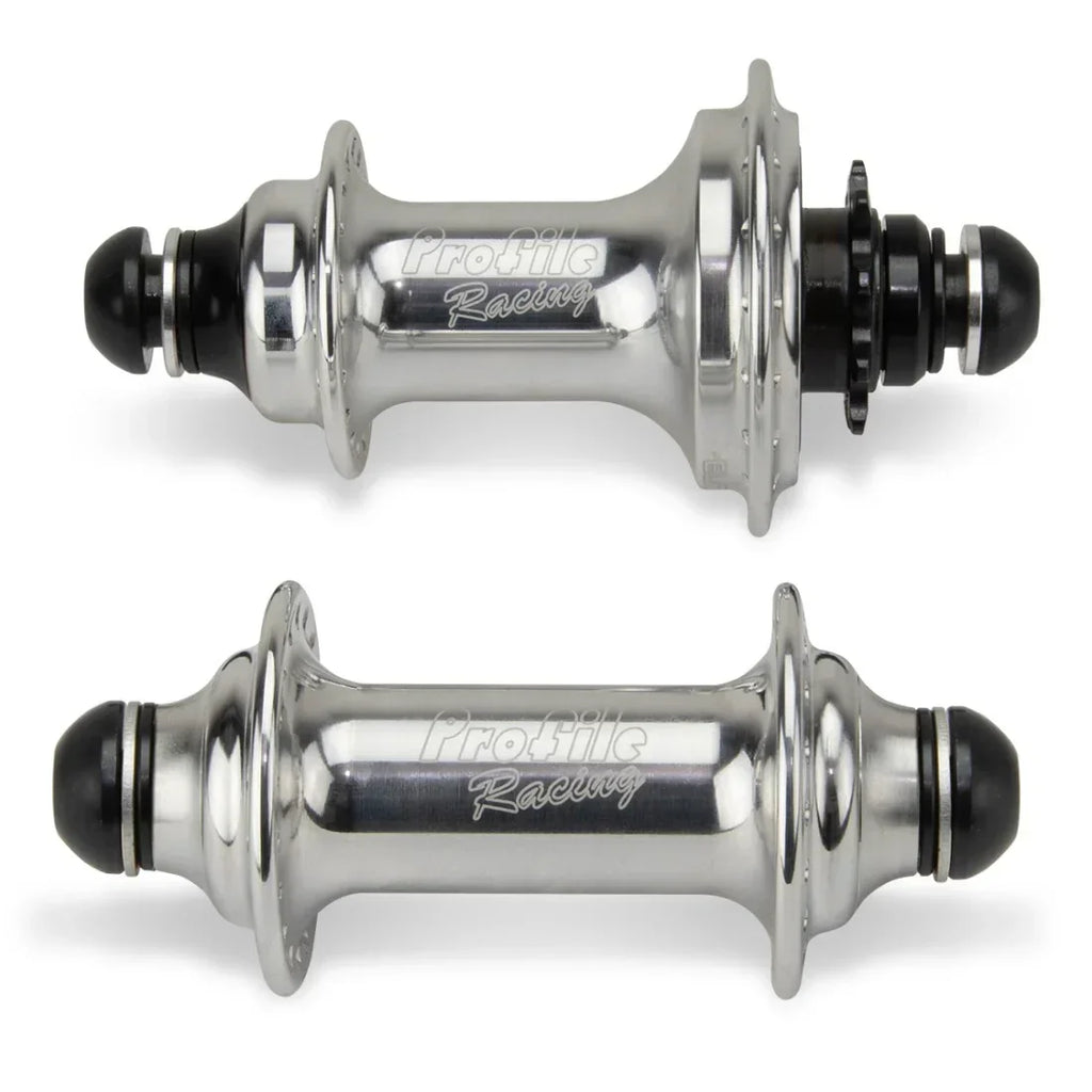 Moyeu BMX Profile Racing chromé, composant vélo freestyle robuste et léger