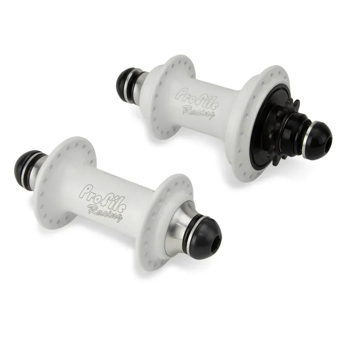 Moyeux BMX Profile Racing blancs, composants de vélo de course