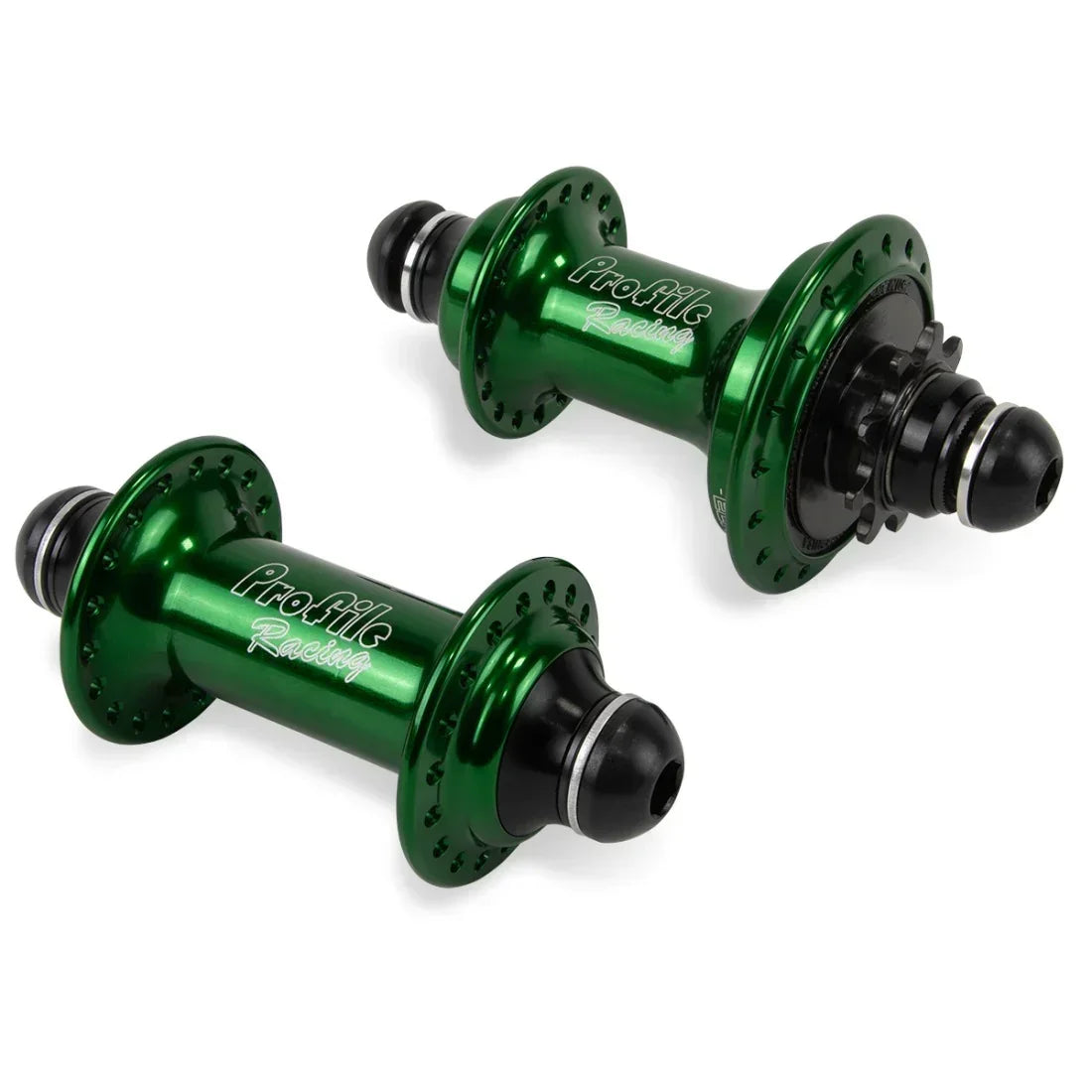Moyeux BMX verts Profile Racing pour vélo de course, pièces de rechange haute performance
