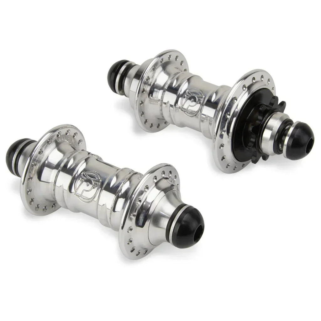 Moyeux BMX chromés avec joints noirs, pièces de vélo tout terrain robustes