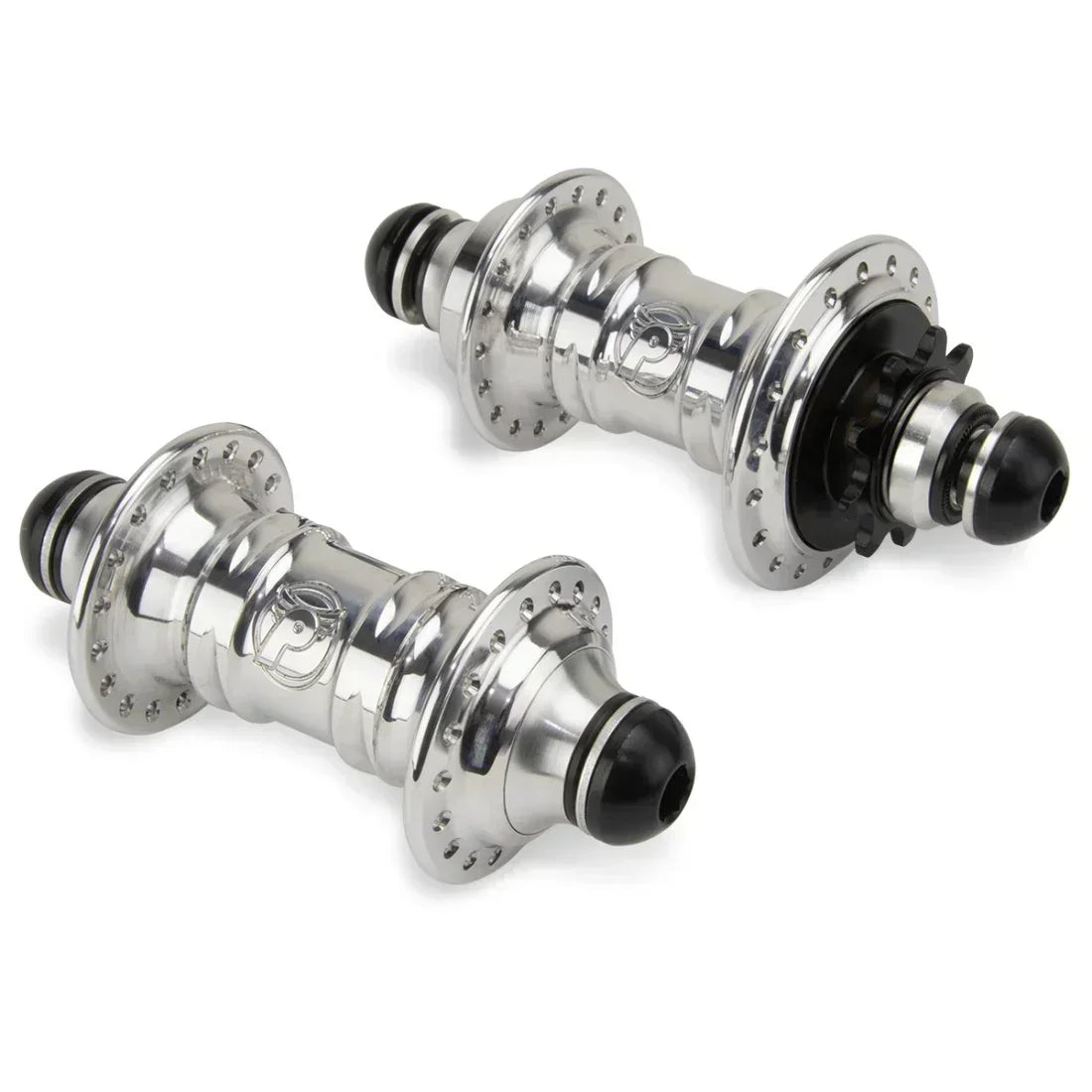Moyeux BMX chromés avec joints noirs, pièces de vélo tout terrain robustes