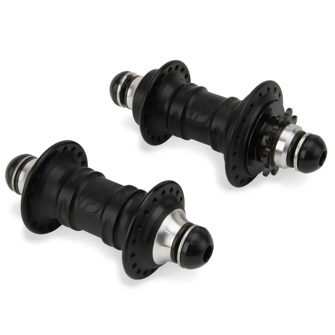 Paires de moyeux BMX noirs avec joints métalliques, pièces de vélo freestyle robustes