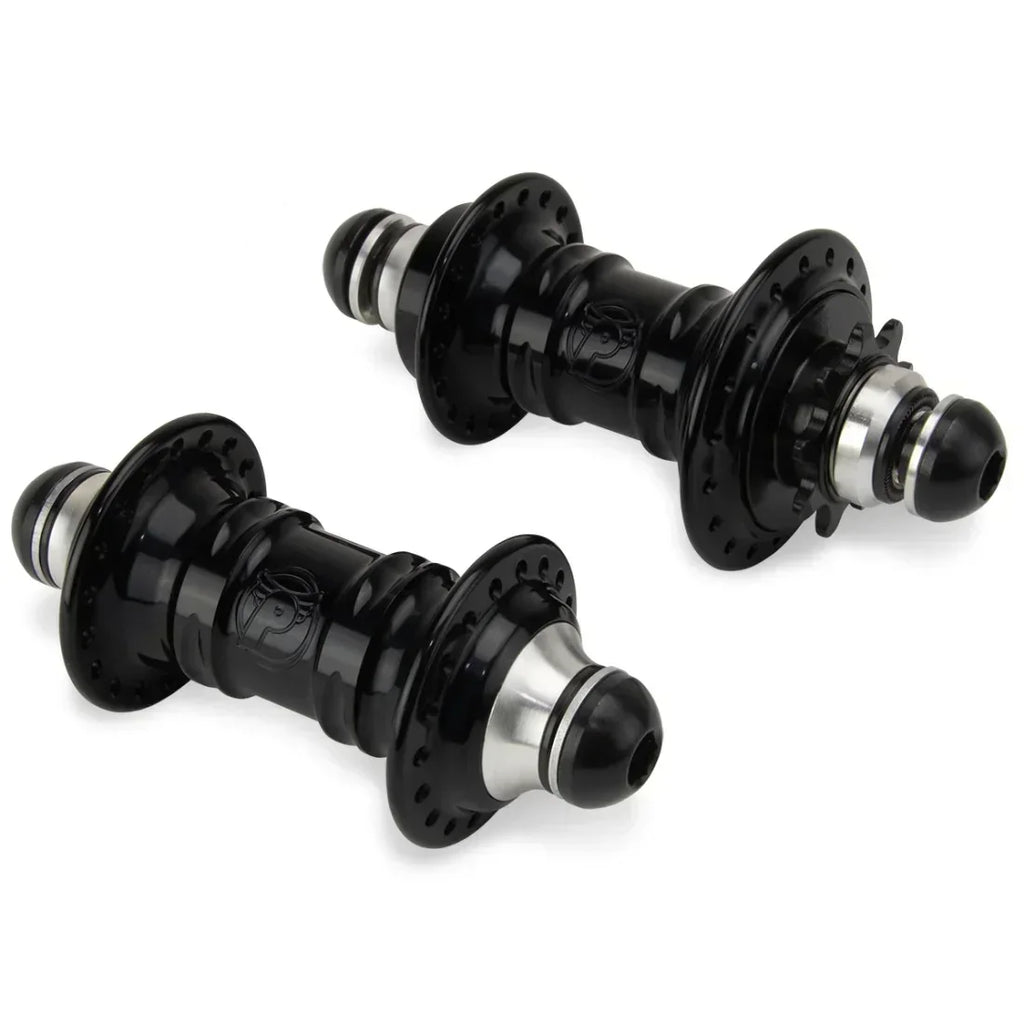 Paires de moyeux BMX noirs avec joints métalliques pour vélo de freestyle
