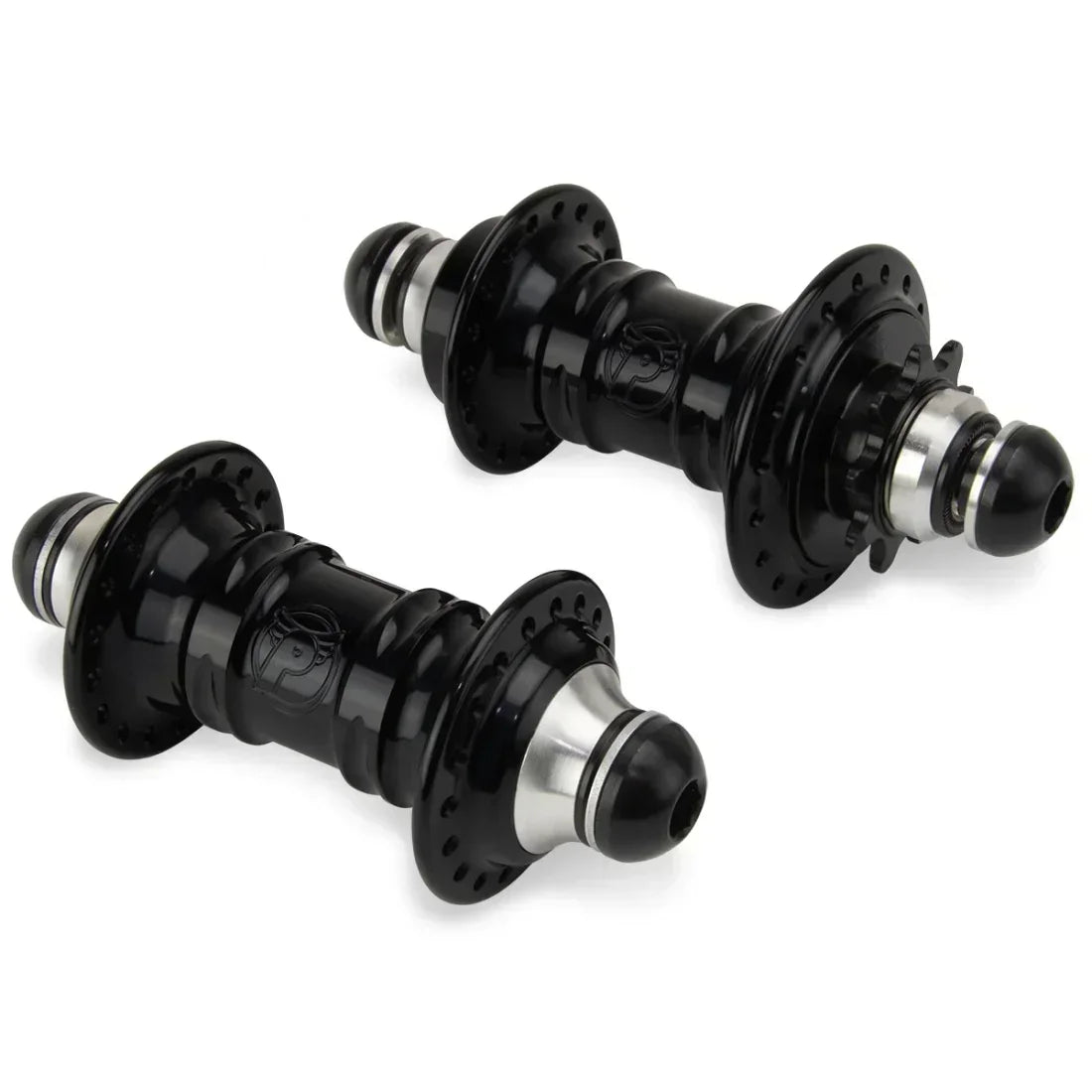 Paires de moyeux BMX noirs avec joints métalliques pour vélo de freestyle