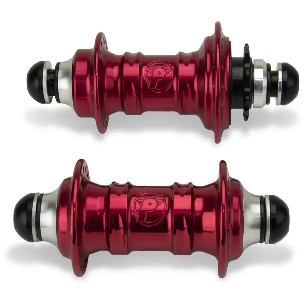 Roulements de moyeu BMX rouges avec logo gravé, pièces de vélo de freestyle