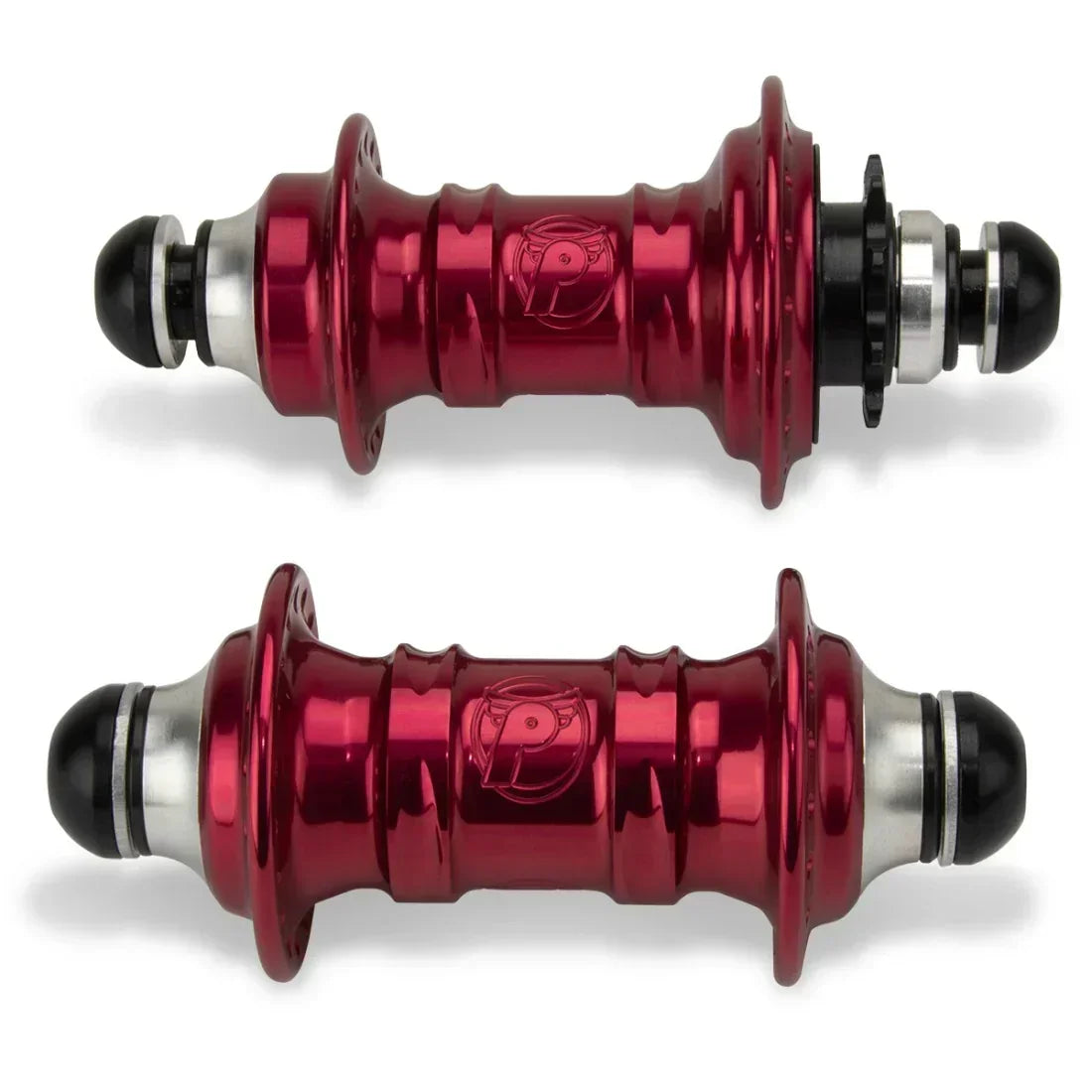 Roulements de moyeu BMX rouges avec logo gravé, pièces de vélo de freestyle