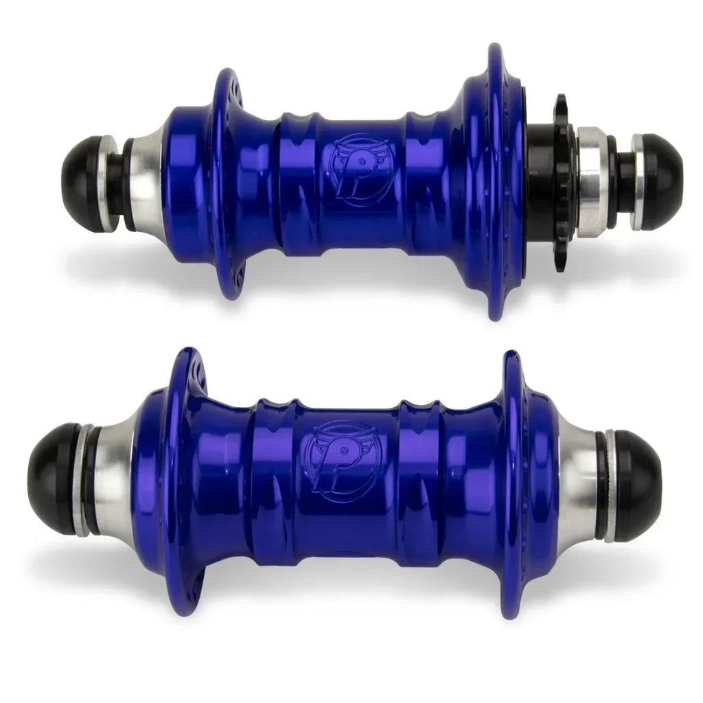 Roulements de moyeu BMX bleus vifs avec logo gravé, pièces de vélo de freestyle