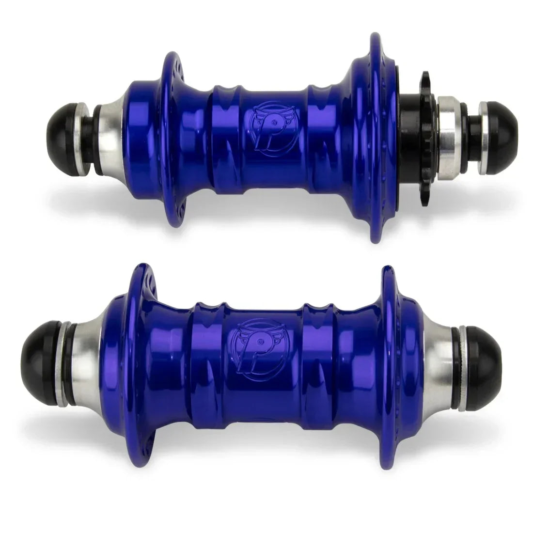 Roulements de moyeu BMX bleus vifs avec logo gravé, pièces de vélo de freestyle