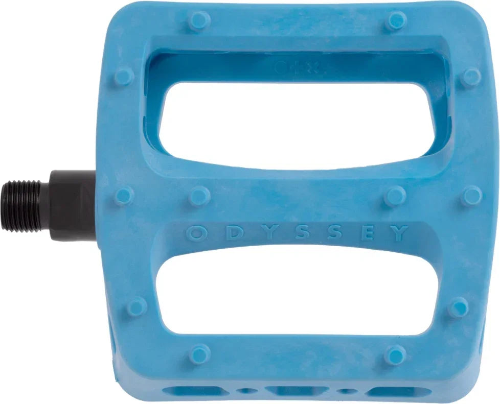 Pédales Odyssey Twisted Pro PC bleues de SPORT IMPORT pour BMX