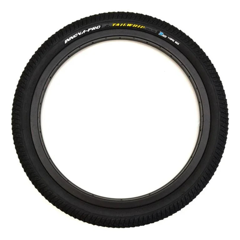 Innova Pro Tailwhip 20 x 2.125 Kevlar BMX tire, black tread, sidewall detail visible