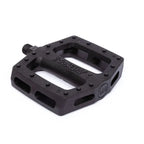Pédale BMX noire avec grip texturé et design robuste pour performance