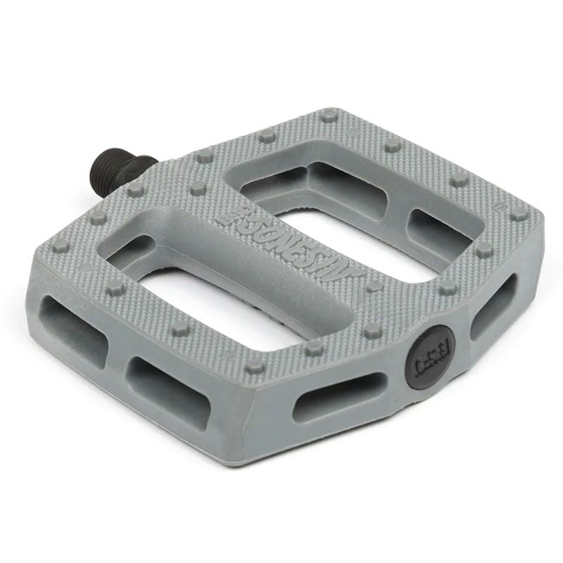 Pédales BMX BSD Jonesin PC coloris graphite, signature Sam Jones