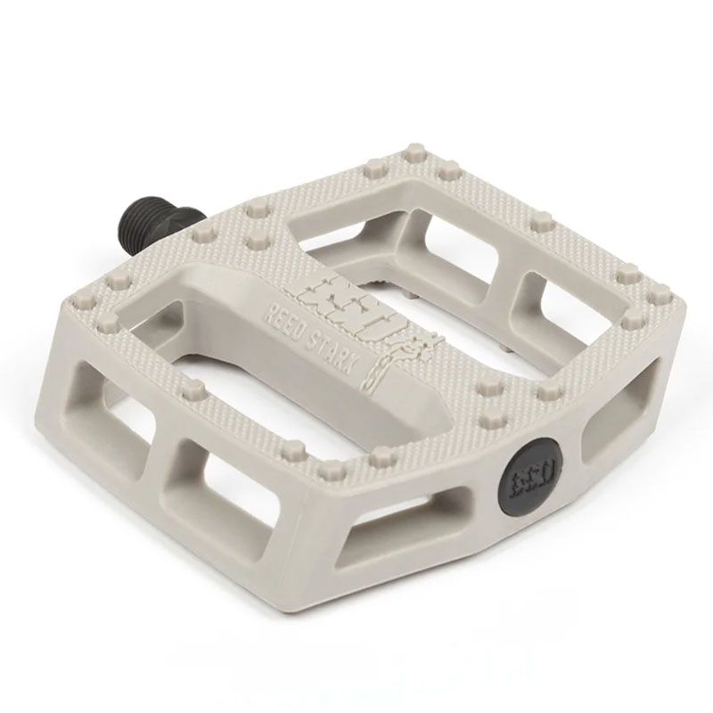 Pédales BMX BSD Safari PC coloris stone, signature Reed Stark