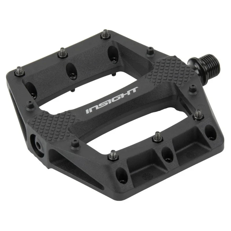 Pédales BMX thermoplastiques noires USPROBIKES avec picots antidérapants