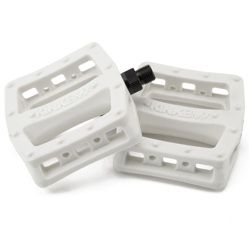 Pédales BMX Kink Hemlock coloris blanc
