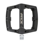 Pédale BMX noire avec logo PRIDE, design robuste et visibles pour performance et contrôle