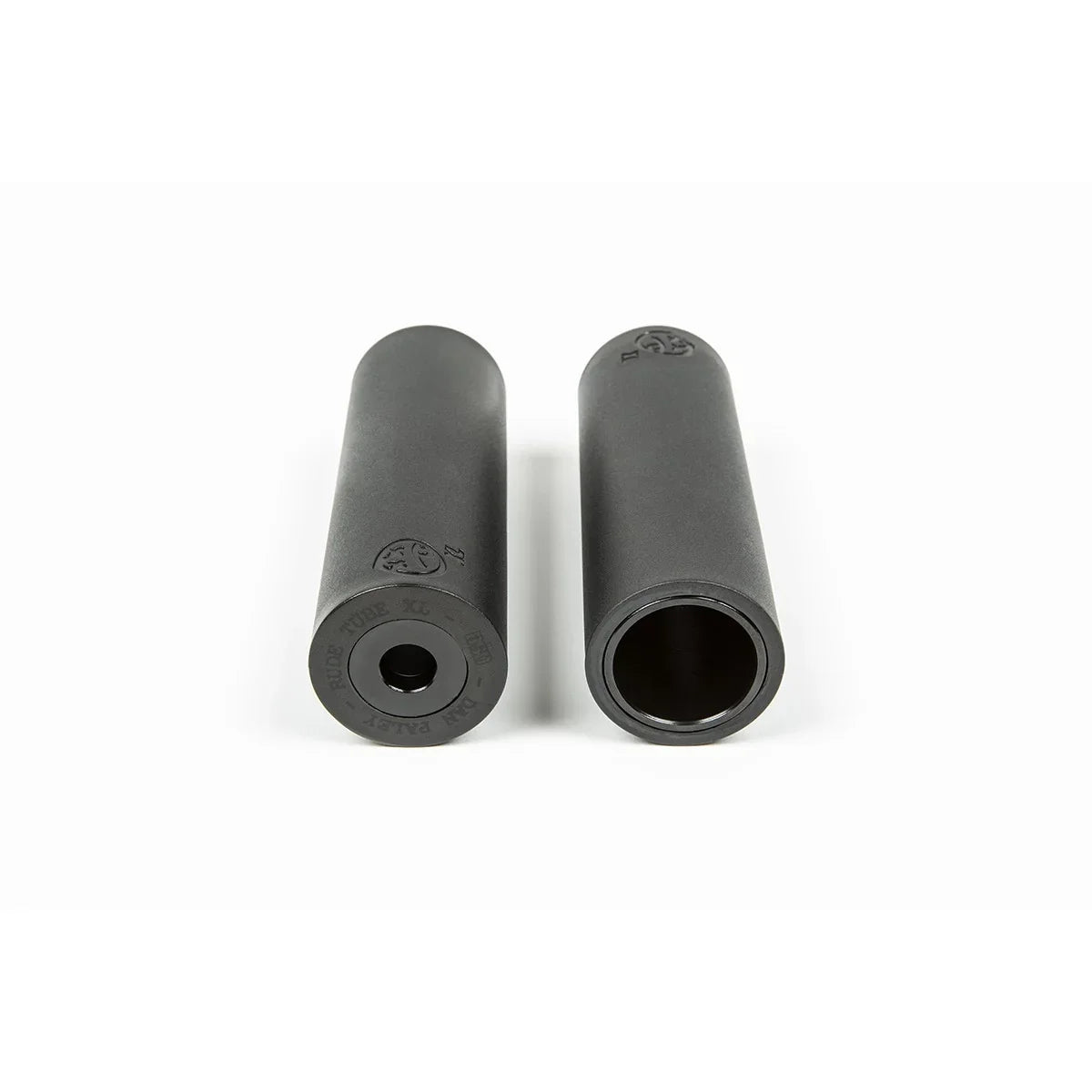 Deux bouchons de tube de direction noirs pour BMX