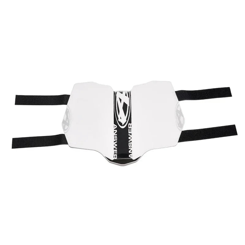plaque race blanches Answer pour BMX, sangle noire, design ergonomique
