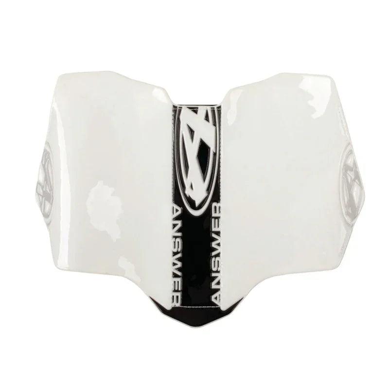 plaque a numéro blanc Answer pour BMX, design ergonomique et logo distinctif