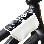 Protège-tube de fourche BMX avec logo RIDE Racing et inscription 'Shut up legs!'