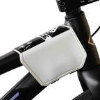 Sac de cadre blanc pour vélo BMX, fixé sur tube de direction, compatible accessoires de cyclisme