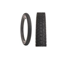 Pneu BMX noir avec motif de pneu texturé pour performance et adhérence optimales