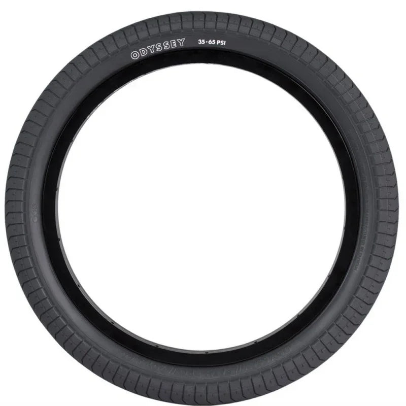 Pneu BMX Odyssey noir avec texture de pneu et pression 35-65 PSI