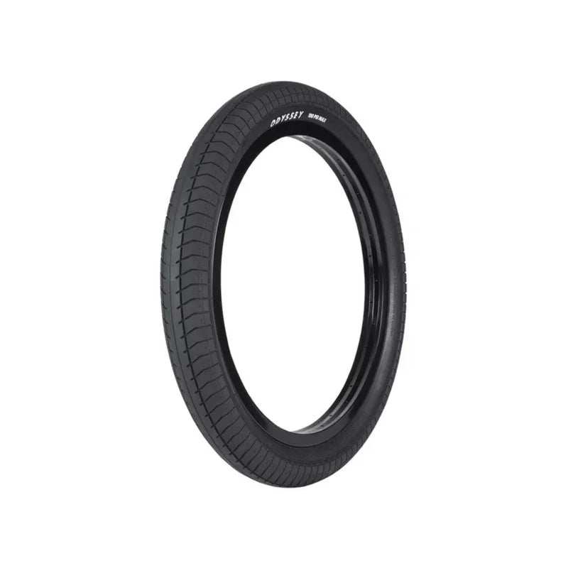 Pneu BMX Odyssey noir avec motif de bande de roulement texturé pour performance optimale