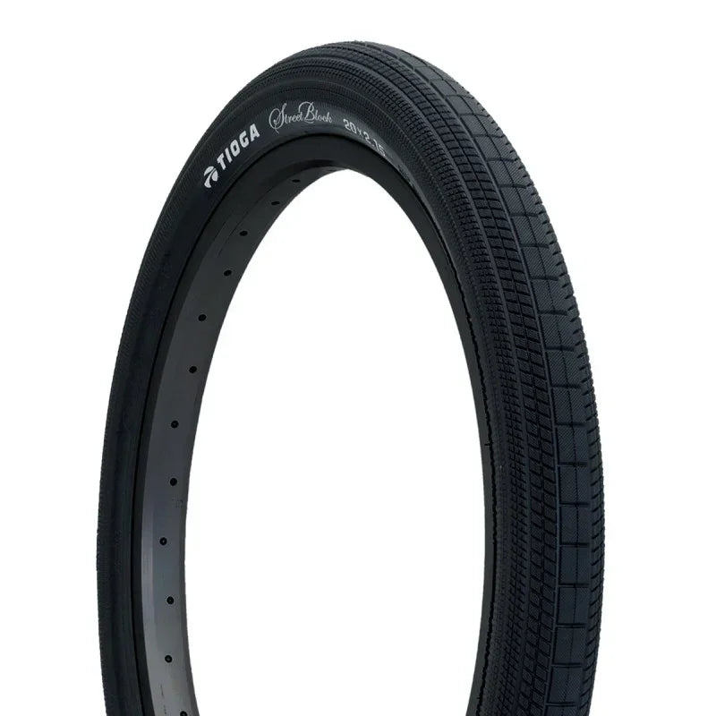Pneu BMX Tioga Street Block 20x2.15, design robuste pour performance urbaine