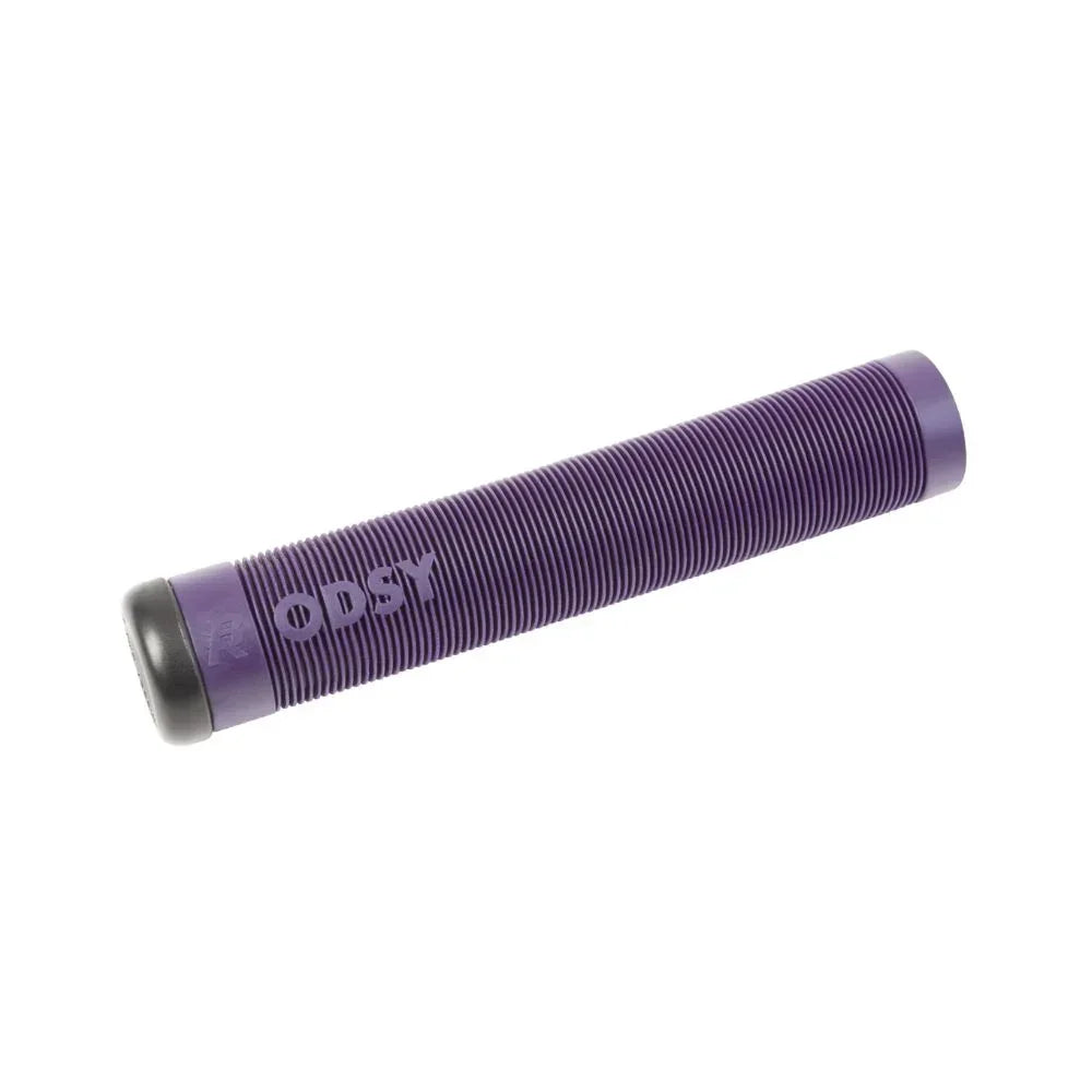 Poignée BMX violette texturée ODSY pour vélo freestyle, grip antidérapant